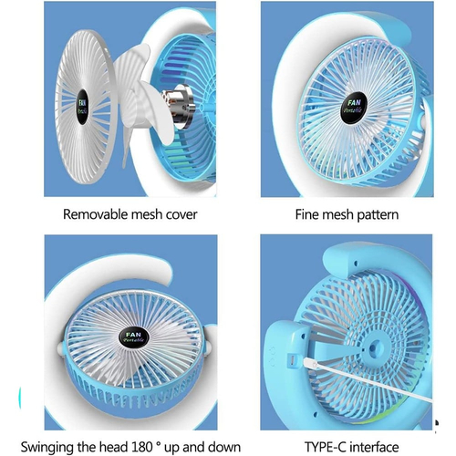 Ανεμιστήρας με Φωτιστικό LED G-Rotate (Pink)