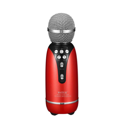 Ασύρματο μικρόφωνο Karaoke - WS-899 - Weisre - 883358 - Red