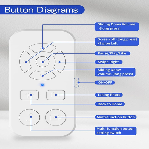 TikTok Scrolling Remote Χειριστήριο Τηλεφώνου Άσπρο