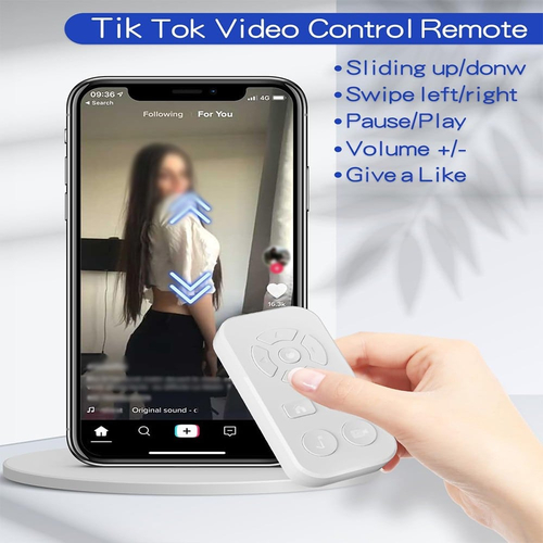 TikTok Scrolling Remote Χειριστήριο Τηλεφώνου Άσπρο