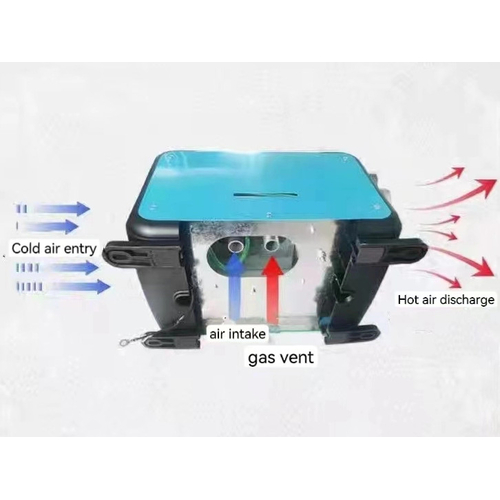 Φορητό αερόθερμο πετρελαίου - 5000W - 24V - 150808
