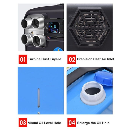 Φορητό αερόθερμο πετρελαίου - 5000W - 24V - 150808