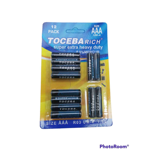Μπαταρίες ΑΑΑ –  UM-4 – 1.5V - 12pcs – 400093