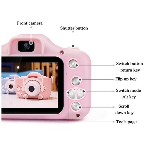 Παιδική ψηφιακή κάμερα - X200 - Cat - 884461 - Pink