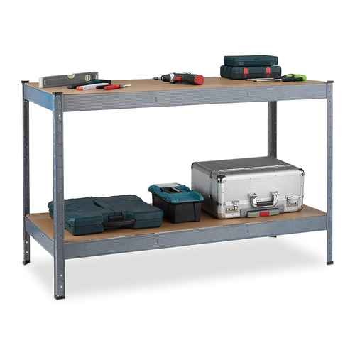 Champion Γαλβανιζέ Πάγκος Εργασίας 2 Επιπέδων Υψηλής Αντοχής 90x120x60