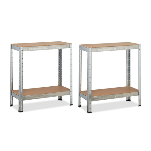 Champion Γαλβανιζέ Πάγκος Εργασίας 2 Επιπέδων Υψηλής Αντοχής 90x120x60