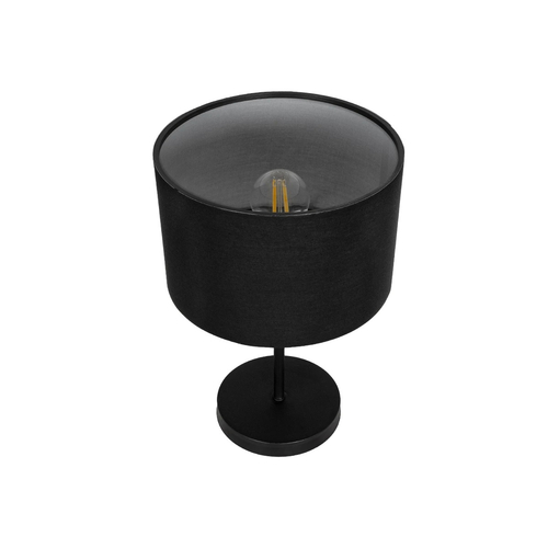 GLOBOSTAR® STRING 204-0196 Μοντέρνο Επιτραπέζιο Φωτιστικό Πορτατίφ με Ντουί 1 x E27 AC 220-240V IP20 - Μαύρο - Μ24 x Π24 x Υ37cm