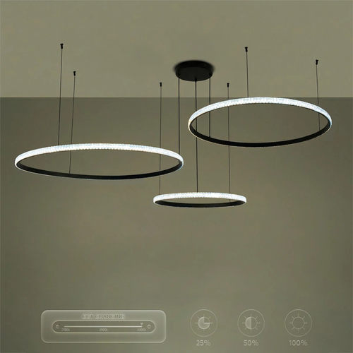 kelvo® DIAMOND KLV-101-0245 Κρεμαστό Φωτιστικό Οροφής LED 150W 15000lm 180° AC 220-240V IP20 Ρυθμιζόμενο Λευκό CCT με Χειριστήριο από 2700K έως 6000K Dimmable - Lumileds SMD Chip - Μαύρο Ματ - Μ170 x Π170 x Υ60cm - 3 Χρόνια Εγγύηση