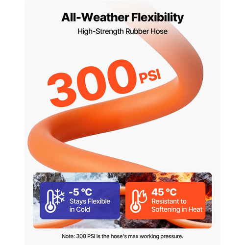 Ανασυρόμενο καρούλι λάστιχου αέρα VEVOR, λαστιχένιος λάστιχος αέρα 15m x 9,5mm μέγιστο 300PSI, καρούλι λάστιχων αεροσυμπιεστή με αυτόματη επανατύλιξη με είσοδο 1m, περιστρεφόμενη 180° τοποθέτηση σε οροφή/τοίχο για συνεργεία γκαράζ