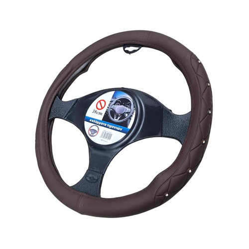 Κάλυμμα τιμονιού αυτοκινήτου - SMZ-1 - 123015 - Dark Brown