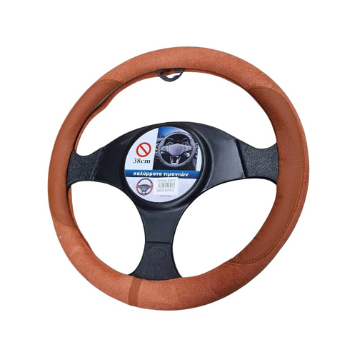 Κάλυμμα τιμονιού αυτοκινήτου - SMZ-9 - 123077 - Light Brown