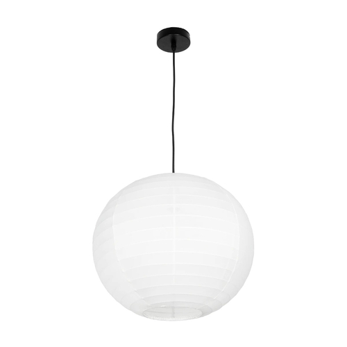 GLOBOSTAR® ROMINA 62004 Μοντέρνο Κρεμαστό Φωτιστικό Οροφής με Ντουί 1 x E27 AC 220-240V IP20 - Λευκό - Μ40 x Π40 x Υ40cm