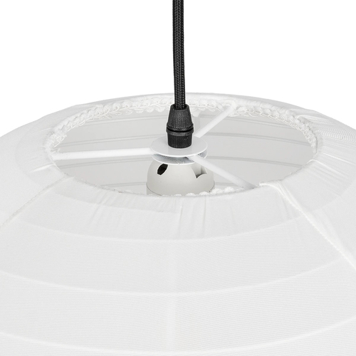 GLOBOSTAR® ROMINA 62004 Μοντέρνο Κρεμαστό Φωτιστικό Οροφής με Ντουί 1 x E27 AC 220-240V IP20 - Λευκό - Μ40 x Π40 x Υ40cm