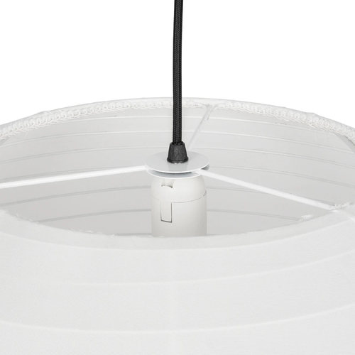 GLOBOSTAR® ROMINA 62005 Μοντέρνο Κρεμαστό Φωτιστικό Οροφής με Ντουί 1 x E27 AC 220-240V IP20 - Λευκό - Μ60 x Π60 x Υ60cm