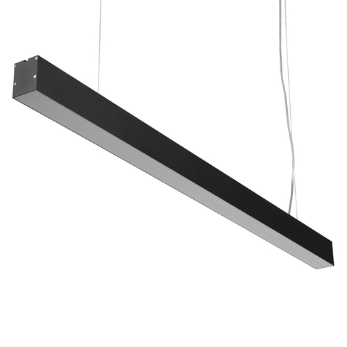 kelvo® ORION KLV-101-0362 Κρεμαστό Γραμμικό Φωτιστικό Οροφής LED 72W 7200lm 120° AC 220-240V IP20 Ρυθμιζόμενο Λευκό CCT με Χειριστήριο από 2700K έως 6000K Dimmable - Lumileds SMD Chip - Μαύρο Ματ - Μ120 x Π5 x Υ7.5cm - 3 Χρόνια Εγγύηση