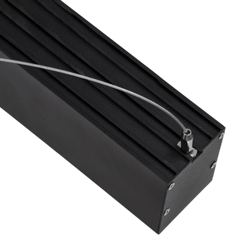 kelvo® ORION KLV-101-0362 Κρεμαστό Γραμμικό Φωτιστικό Οροφής LED 72W 7200lm 120° AC 220-240V IP20 Ρυθμιζόμενο Λευκό CCT με Χειριστήριο από 2700K έως 6000K Dimmable - Lumileds SMD Chip - Μαύρο Ματ - Μ120 x Π5 x Υ7.5cm - 3 Χρόνια Εγγύηση