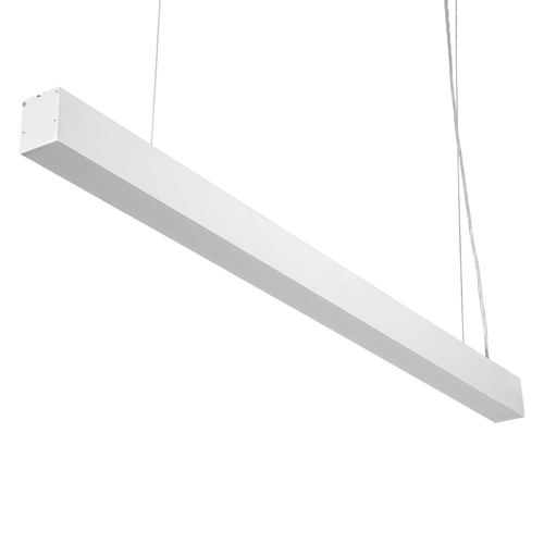 kelvo® ORION KLV-101-0363 Κρεμαστό Γραμμικό Φωτιστικό Οροφής LED 72W 7200lm 120° AC 220-240V IP20 Ρυθμιζόμενο Λευκό CCT με Χειριστήριο από 2700K έως 6000K Dimmable - Lumileds SMD Chip - Λευκό Ματ - Μ120 x Π5 x Υ7.5cm - 3 Χρόνια Εγγύηση