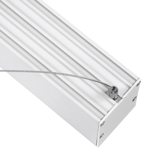 kelvo® ORION KLV-101-0363 Κρεμαστό Γραμμικό Φωτιστικό Οροφής LED 72W 7200lm 120° AC 220-240V IP20 Ρυθμιζόμενο Λευκό CCT με Χειριστήριο από 2700K έως 6000K Dimmable - Lumileds SMD Chip - Λευκό Ματ - Μ120 x Π5 x Υ7.5cm - 3 Χρόνια Εγγύηση
