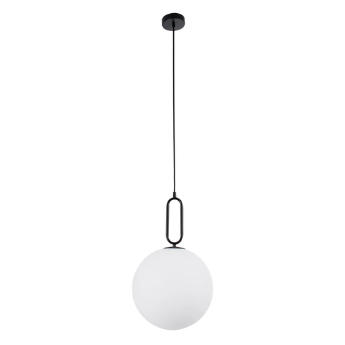 kelvo® BELLISSIMO KLV-101-0374 Κρεμαστό Φωτιστικό Οροφής για Λάμπα με Ντουί E27 AC 220-240V IP20 - Μαύρο Ματ & Λευκό - Μ30 x Π30 x Υ52cm