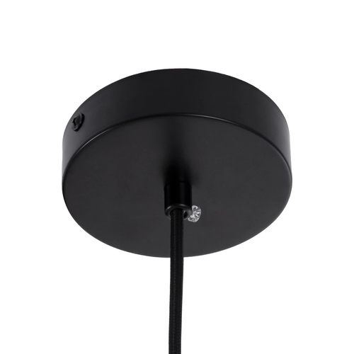 kelvo® BELLISSIMO KLV-101-0374 Κρεμαστό Φωτιστικό Οροφής για Λάμπα με Ντουί E27 AC 220-240V IP20 - Μαύρο Ματ & Λευκό - Μ30 x Π30 x Υ52cm