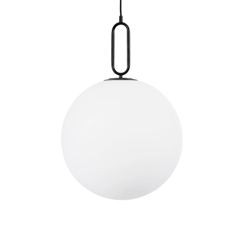 kelvo® BELLISSIMO KLV-101-0375 Κρεμαστό Φωτιστικό Οροφής για Λάμπα με Ντουί E27 AC 220-240V IP20 - Μαύρο Ματ & Λευκό - Μ40 x Π40 x Υ62cm