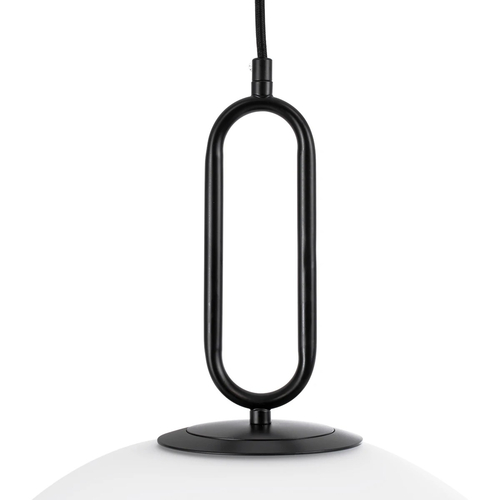 kelvo® BELLISSIMO KLV-101-0375 Κρεμαστό Φωτιστικό Οροφής για Λάμπα με Ντουί E27 AC 220-240V IP20 - Μαύρο Ματ & Λευκό - Μ40 x Π40 x Υ62cm