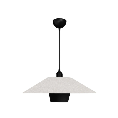 GLOBOSTAR® STORM 203-0293 Μοντέρνο Κρεμαστό Φωτιστικό Οροφής με Ντουί 1 x E27 AC 220-240V IP20 - Μαύρο &  Λευκό - Μ50 x Π50 x Υ24cm