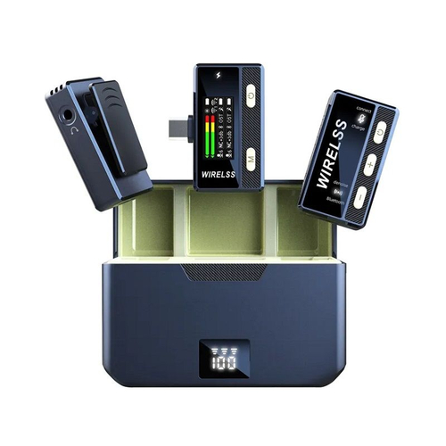 Ασύρματο mini επαναφορτιζόμενο πυκνωτικό μικρόφωνο για καταγραφή ήχου - iPhone - SX66 - 811412IP