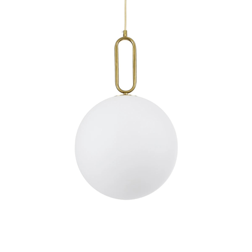 kelvo® BELLISSIMO KLV-101-0377 Κρεμαστό Φωτιστικό Οροφής για Λάμπα με Ντουί E27 AC 220-240V IP20 - Χρυσό Βούρτσας Πλατίνα & Λευκό - Μ30 x Π30 x Υ52cm