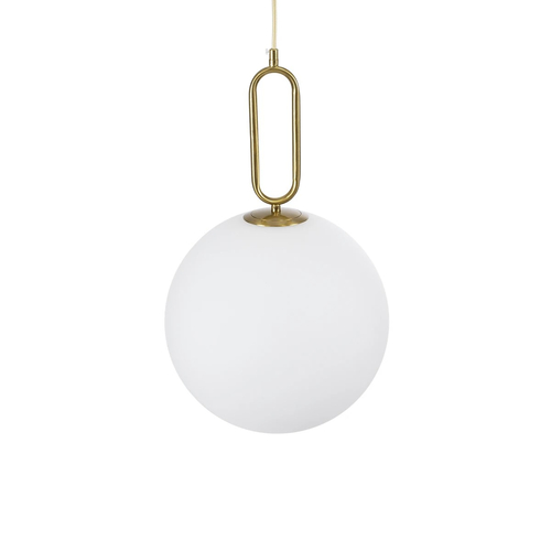 kelvo® BELLISSIMO KLV-101-0377 Κρεμαστό Φωτιστικό Οροφής για Λάμπα με Ντουί E27 AC 220-240V IP20 - Χρυσό Βούρτσας Πλατίνα & Λευκό - Μ30 x Π30 x Υ52cm