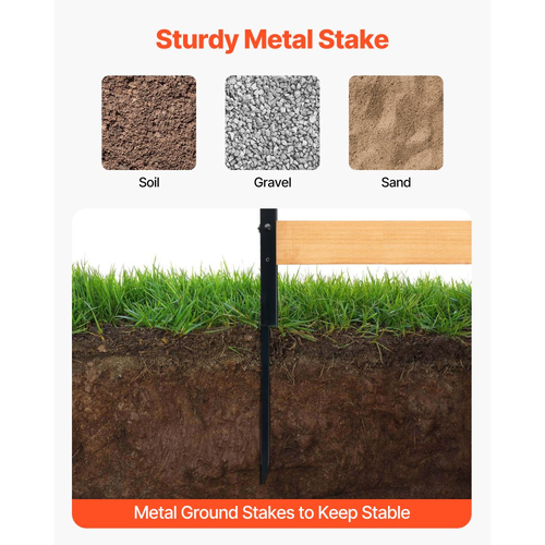 Ξύλινος φράχτης απορρήτου VEVOR, 38" Π x 42" Μ, 2 πάνελ με σχιστόλιθο για φράχτη κλιματιστικού, περίβλημα εξοπλισμού πισίνας με μεταλλικούς πασσάλους, εύκολη εγκατάσταση DIY, κάλυμμα κάδου απορριμμάτων εξωτερικού χώρου για διακόσμηση κήπου