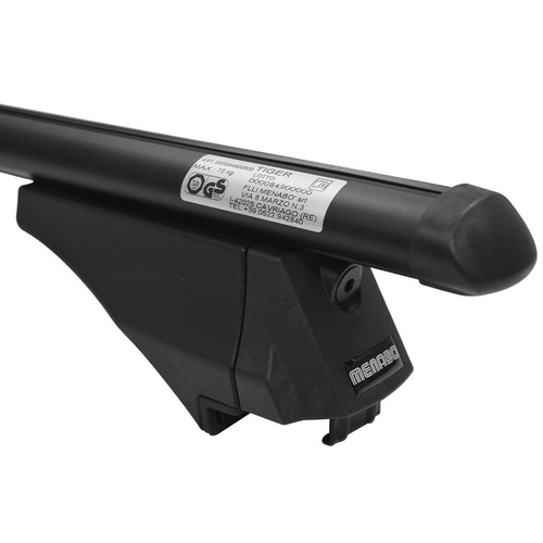 MENABO ΜΠΑΡΕΣ ΟΡΟΦΗΣ ΑΛΟΥΜΙΝΙΟΥ TIGER BLACK 118.5 cm ΣΕ ΜΑΥΡΟ ΧΡΩΜΑ ΓΙΑ Renault Megane IV Sporter 5 doors 2016> ΜΕ FLUSH ή RAISED RAILS - 2 ΤΕΜ. (8590/MB)
