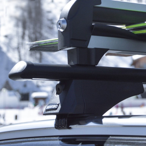 MENABO ΜΠΑΡΕΣ ΟΡΟΦΗΣ ΑΛΟΥΜΙΝΙΟΥ TIGER BLACK 118.5 cm ΣΕ ΜΑΥΡΟ ΧΡΩΜΑ ΓΙΑ Porsche Cayenne (PO536) 5 doors 2017> ΜΕ FLUSH ή RAISED RAILS - 2 ΤΕΜ. (8590/MB)