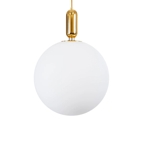 kelvo® ESTETICO KLV-101-0384 Κρεμαστό Φωτιστικό Οροφής για Λάμπα με Ντουί E27 AC 220-240V IP20 - Χρυσό Βούρτσας Πλατίνα & Λευκό - Μ40 x Π40 x Υ58cm