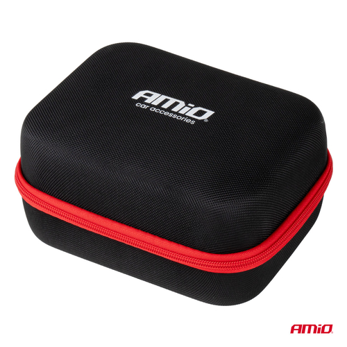 Amio - Φορητός Εκκινητής Μπαταρίας 4 σε 1 τύπου Jump Starter Mini με Κομπρεσέρ Αέρα Φως LED και Powerbank τάση λειτουργίας 12V απόδοσης 7.2Ah 600A για Επιβατικά Αυτοκίνητα - 1 τεμ. (04675/AM)