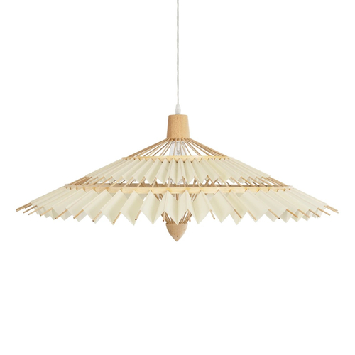 GLOBOSTAR® VENTALIA 999-0066 Boho Κρεμαστό Φωτιστικό Οροφής με Ντουί 1 x E27 AC 220-240V IP20 - Μπεζ - Μ83 x Π83 x Υ36cm