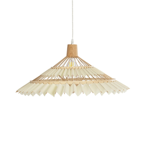 GLOBOSTAR® VENTALIA 999-0067 Boho Κρεμαστό Φωτιστικό Οροφής με Ντουί 1 x E27 AC 220-240V IP20 - Μπεζ - Μ60 x Π60 x Υ30cm
