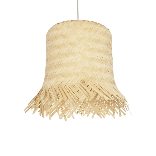 GLOBOSTAR® HAWAII 999-0125 Boho Κρεμαστό Φωτιστικό Οροφής με Ντουί 1 x E27 AC 220-240V IP20 - Μπεζ - Μ30 x Π30 x Υ30cm