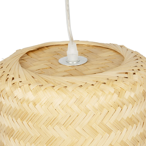 GLOBOSTAR® HAWAII 999-0125 Boho Κρεμαστό Φωτιστικό Οροφής με Ντουί 1 x E27 AC 220-240V IP20 - Μπεζ - Μ30 x Π30 x Υ30cm