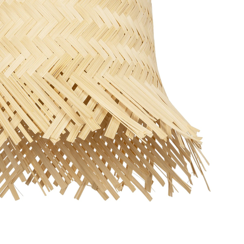 GLOBOSTAR® HAWAII 999-0125 Boho Κρεμαστό Φωτιστικό Οροφής με Ντουί 1 x E27 AC 220-240V IP20 - Μπεζ - Μ30 x Π30 x Υ30cm