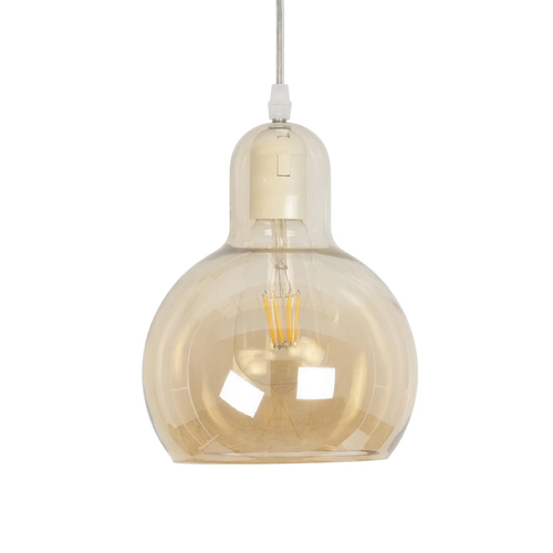 GLOBOSTAR® LUCREZIA 999-0143 Μοντέρνο Κρεμαστό Φωτιστικό Οροφής με Ντουί 1 x E27 AC 220-240V IP20 - Μελί - Μ18 x Π18 x Υ24cm