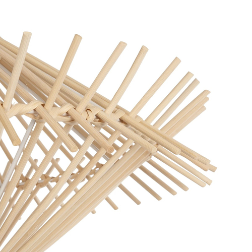 GLOBOSTAR® SASSO 999-0201 Boho Κρεμαστό Φωτιστικό Οροφής με Ντουί 1 x E27 AC 220-240V IP20 - Μπεζ - Μ50 x Π50 x Y23cm