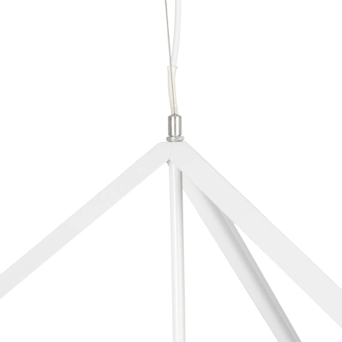 GLOBOSTAR® CUBE 999-0217 Μοντέρνο Κρεμαστό Φωτιστικό Οροφής με Ντουί 1 x E27 AC 220-240V IP20 - Λευκό - Μ70 x Π70 x Y87cm