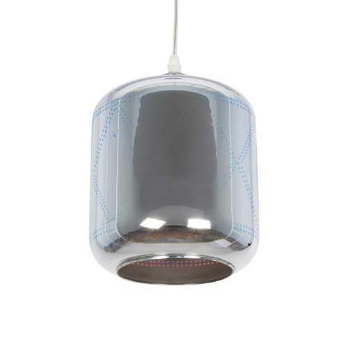 GLOBOSTAR® NEPTUNE 999-0149 Μοντέρνο Κρεμαστό Φωτιστικό Οροφής με Ντουί 1 x E27 AC 220-240V IP20 - Πολύχρωμο - Μ18 x Π18 x Υ25cm