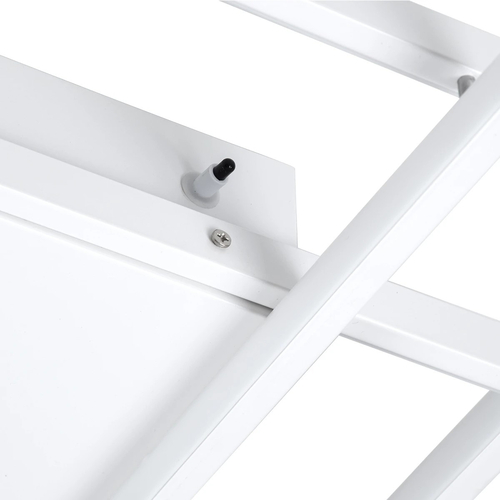 kelvo® QUADRA KLV-101-0297 Φωτιστικό Οροφής LED 120W 12000lm 120° AC 220-240V IP20 Ρυθμιζόμενο Λευκό CCT με Χειριστήριο από 2700K έως 6000K Dimmable - Lumileds SMD Chip - Λευκό Ματ - Μ105 x Π60 x Υ9cm - 3 Χρόνια Εγγύηση