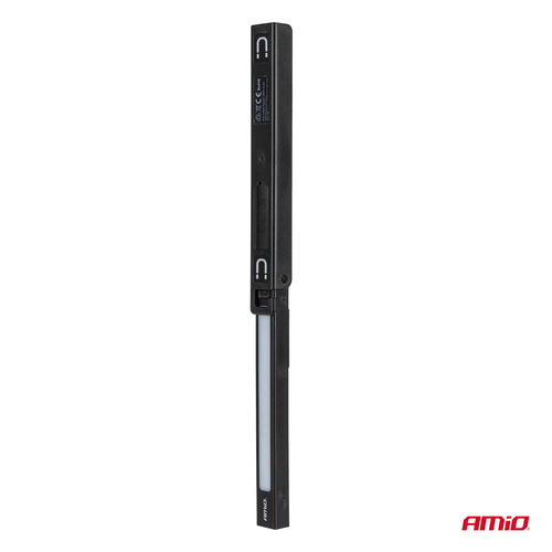 Amio - Φακός Εργασίας Χειρός Ανακλινόμενος τύπου XTE+SMD LED χωρητικότητα μπαταρίας 600mAh μήκος 15cm διάσταση 17x24x187mm - 1 τεμ. (04669/AM)