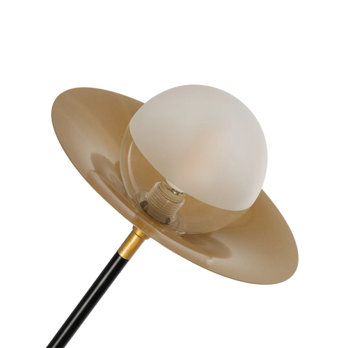 GLOBOSTAR® JOLIET 999-0043 Μοντέρνο Φωτιστικό Οροφής με Ντουί 2 x G9 AC 220-240V IP20 - Μαύρο & Χρυσό - Μ93 x Π20 x Υ106cm