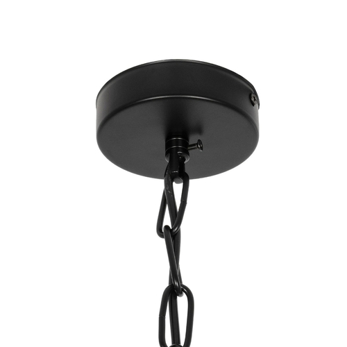 GLOBOSTAR® DASTAR 999-0091 Vintage Κρεμαστό Φωτιστικό Οροφής με Ντουί 4 x E27 AC 220-240V IP20 - Μαύρο & Λευκό - Μ42 x Π42 x Υ43cm