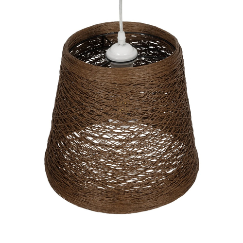 GLOBOSTAR® PLAYROOM 999-0145 Vintage Κρεμαστό Φωτιστικό Οροφής με Ντουί 1 x E27 AC 220-240V IP20 - Καφέ - Μ30 x Π30 x Υ30cm