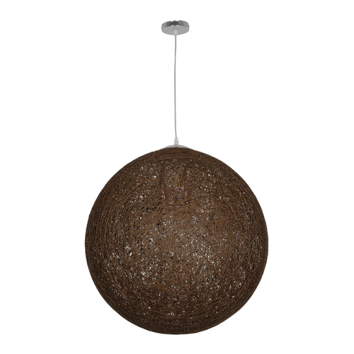 GLOBOSTAR® OCEANA 999-0156 Boho Κρεμαστό Φωτιστικό Οροφής με Ντουί 1 x E27 AC 220-240V IP20 - Καφέ - Μ60 x Π60 x Υ60cm